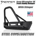Jeep Wrangler JK Steel Front Bumper - Stubby With Stinger by Reaper Off Road