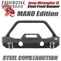 2018-2021 Jeep Wrangler JL Steel Front Bumper - MAKO Edition - by Fishbone Offroad