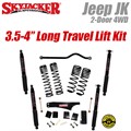 Jeep Wrangler JK 2-Door 4WD 3.5-4" Dual Rate Long Travel Lift Kit with Black MAX Shocks by SkyJacker