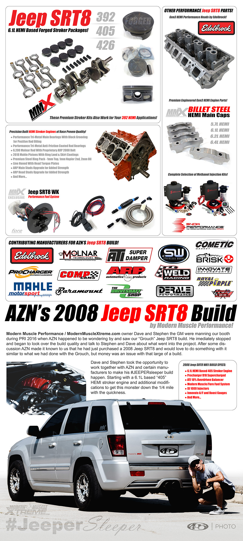 AZN's 2008 Jeep SRT8 Build by Modern Muscle Performance