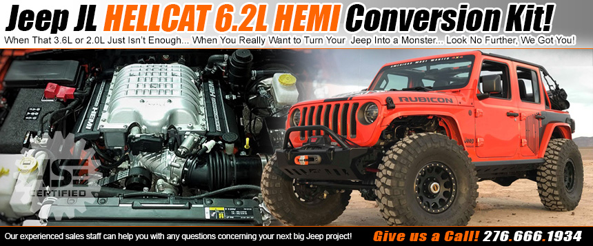 Jeep Wrangler JL Hellcat HEMI Conversions by MMX4x4!