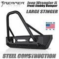 Jeep Wrangler JL Steel Front Bumper - Stubby With Stinger by Reaper Off Road