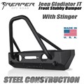 Jeep Gladiator JT Steel Front Bumper - Stubby With Stinger by Reaper Off Road