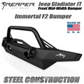Jeep Gladiator JT Steel Front Bumper - Immortal F2 Mid-Width With Bull Bar by Reaper Off Road