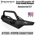 2013-2018 Jeep Wrangler JK Steel Front Bumper - Immortal F2 Mid-Width With Bull Bar by Reaper Off Road