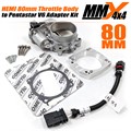 2012-2018 Jeep Wrangler JK HEMI 80mm Throttle Body Adapter to Pentastar V6 Intake Manifold Kit by MMX4x4