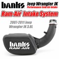 2007-2011 Jeep Wrangler JK Cold Air Intake by Banks - Dry