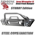 2018-2021 Jeep Wrangler JL Steel Front Bumper - Stubby Edition - by Fishbone Offroad