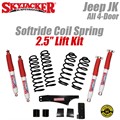 Jeep Wrangler JK 4-Door 2.5" Softride Coil Spring Lift Kit with Hydro Shocks by SkyJacker