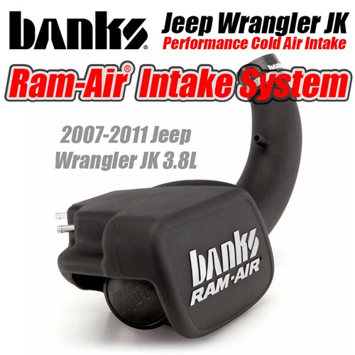 2007-2011 Jeep Wrangler JK Cold Air Intake by Banks - Dry